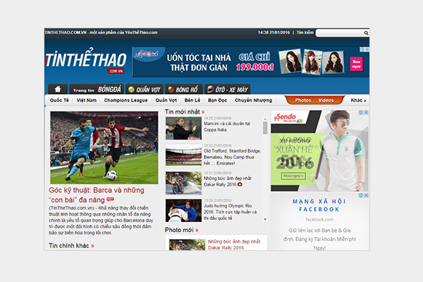 Thiết kế website tin tức, tạp chí online